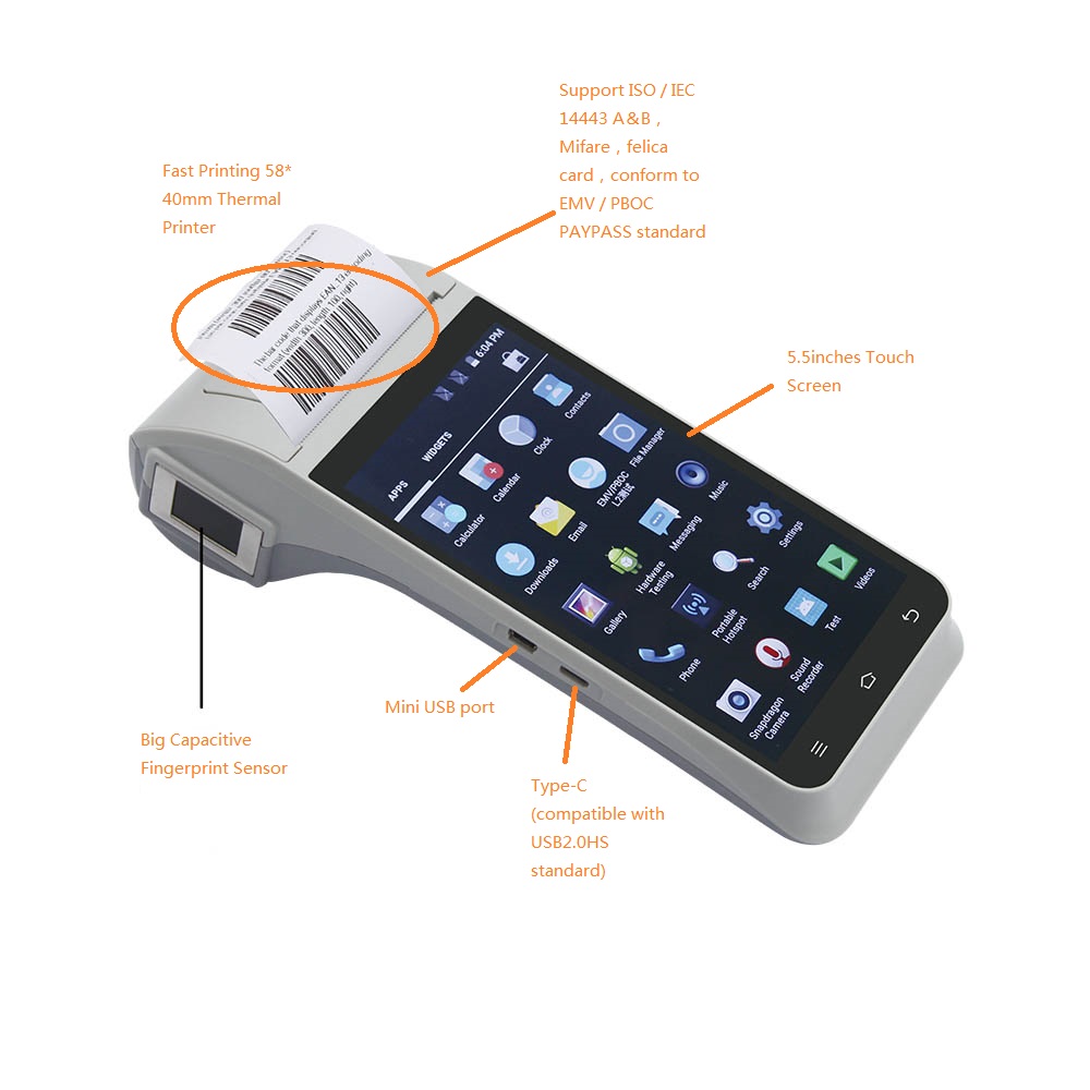 National ID Android fingerprint Reader