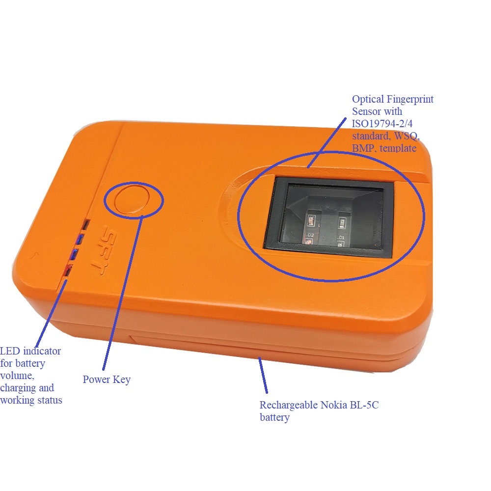 Wireless fingerprint reader 