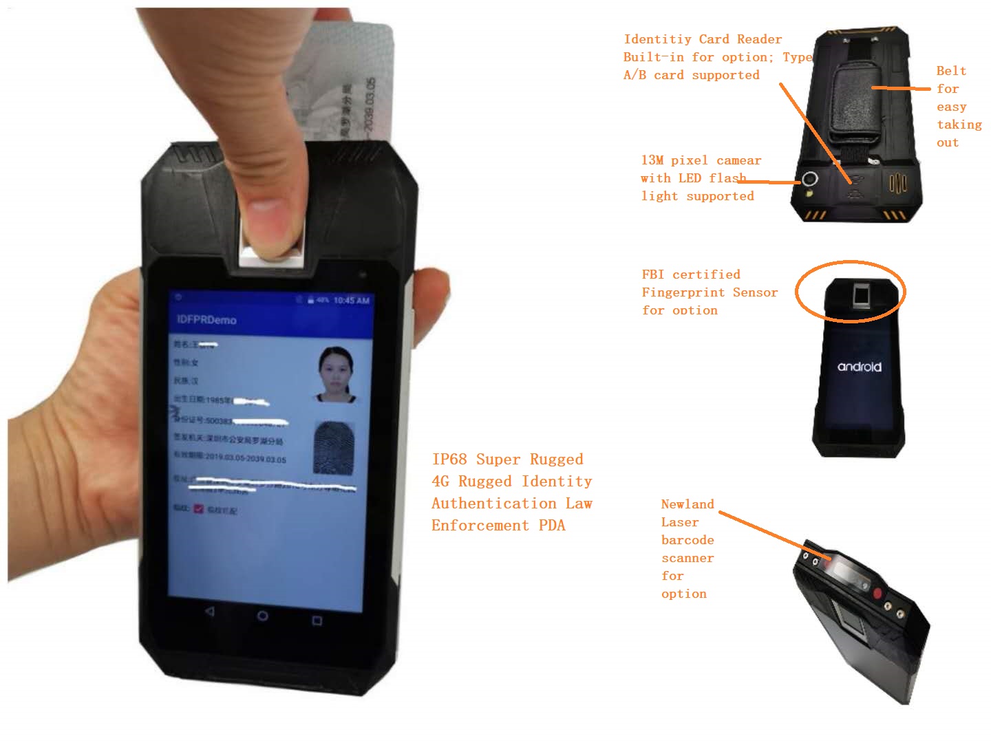 police fingerprint scanner