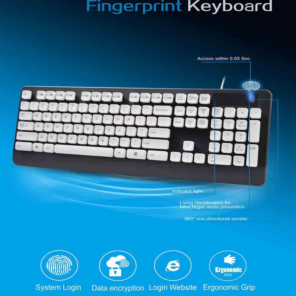 Microsoft USB Biometric keyboard Microsoft USB Biometric keyboard