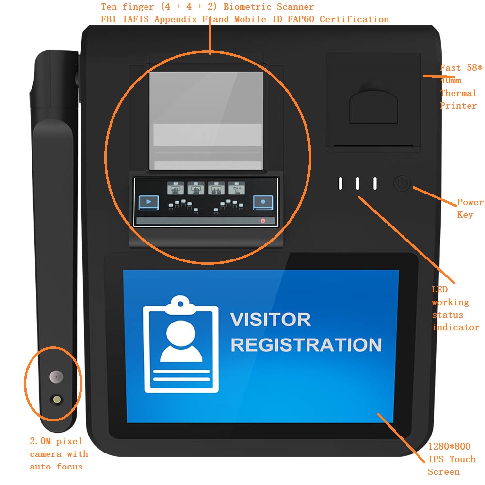 Fingerprint Smart ID enrollment terminal Fingerprint Smart ID enrollment terminal
