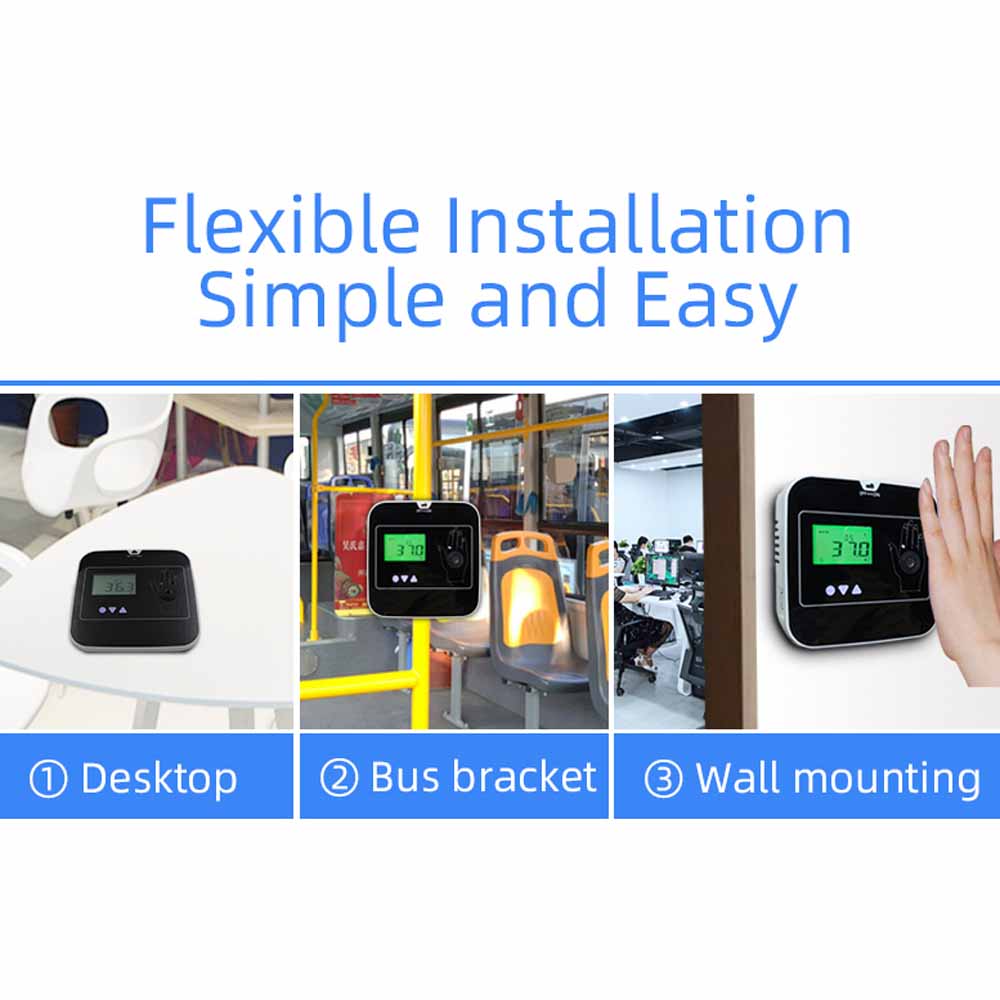 Easy installation temperature testing scanner