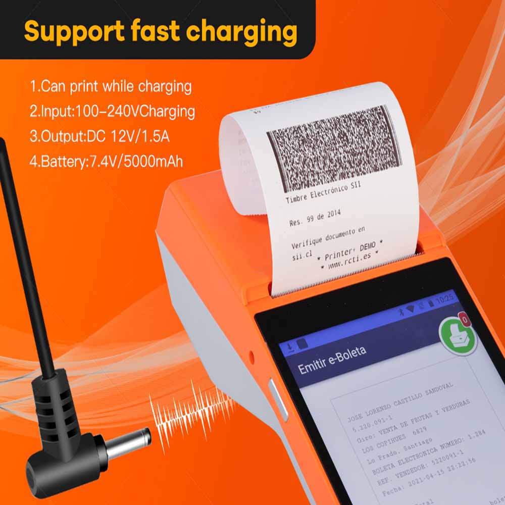 Fast charging 4g android pos