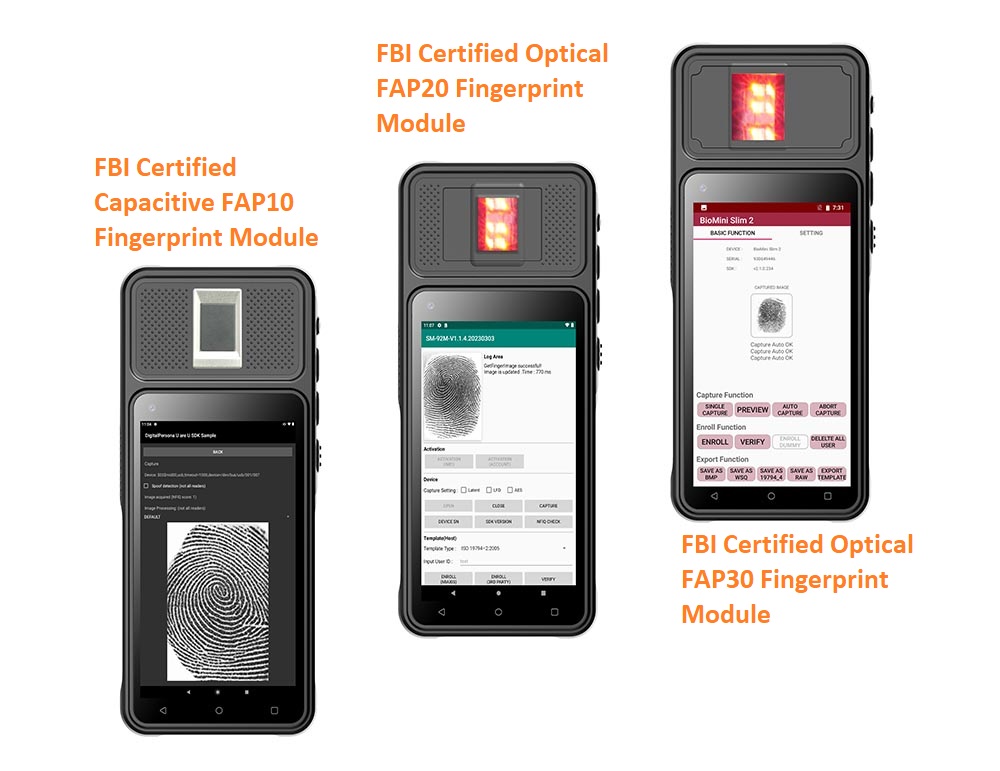 Android fingerprint scanner
