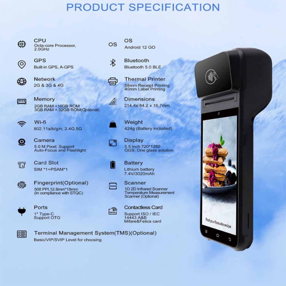 4G Android queuing pos