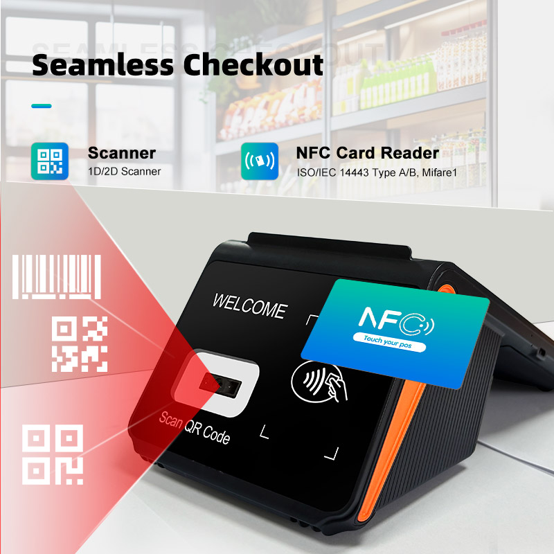 Portable pos with barcode scanner Portable pos with barcode scanner