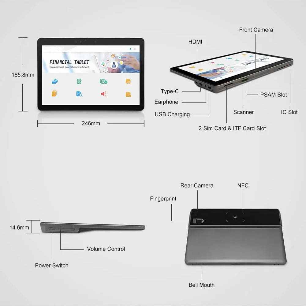 Biometric bank tablet pc Biometric bank tablet pc