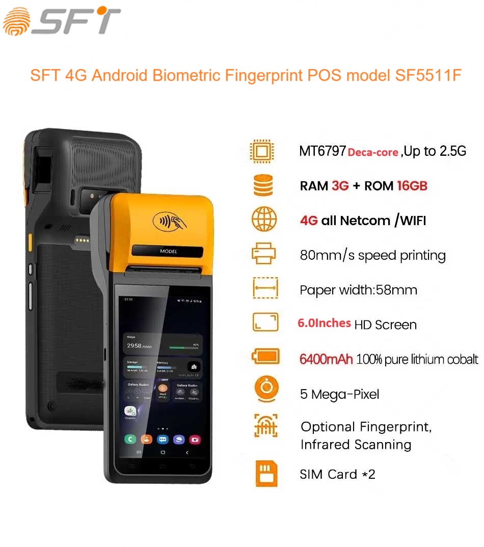 4G Android fingerprint POS 4G Android fingerprint POS
