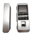 Smart Keyless Home Office Glass Fingerprint sliding Door Lock Access Control With Remote Controller