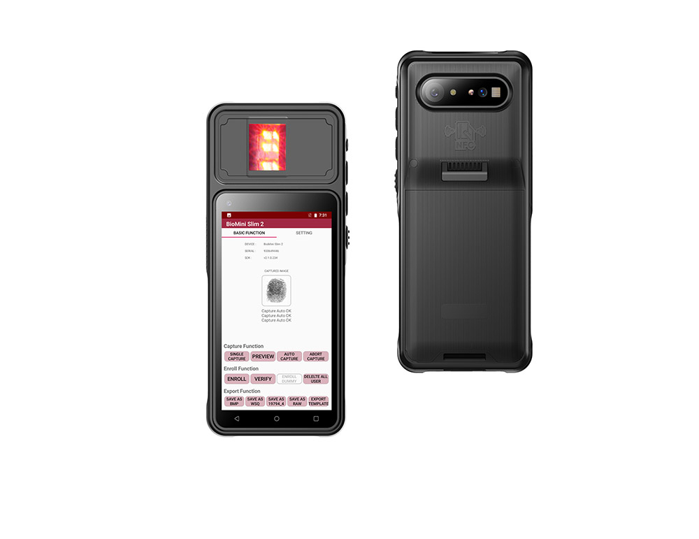 SFT is releasing handheld Android Barcode FAP30 Biometric Fingerprint EKYC Scanner Terminal